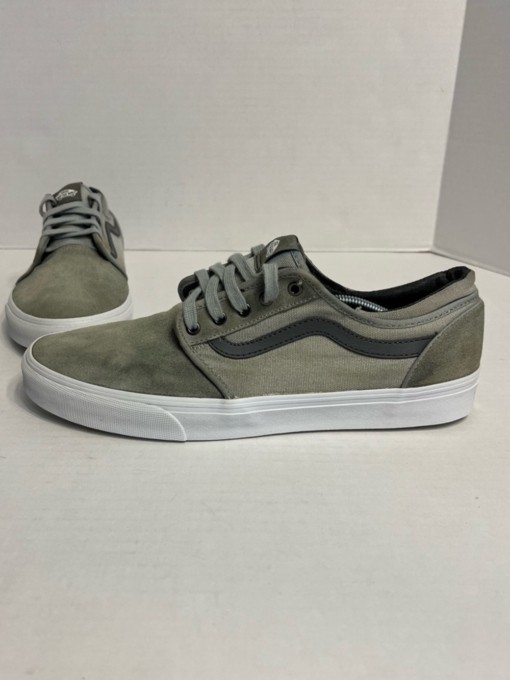Vans Gray Suede & Canvas Low-Top Sneakers